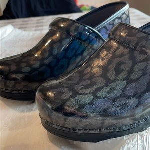 XP Pro Clog, Petrol, Leopard Print, Patent Leather